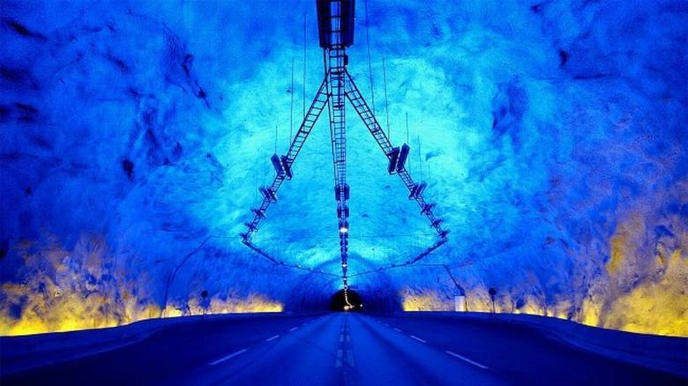 世界一長い道路トンネル　ランダールトンネル2